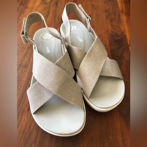 Cloudsteppers Wedge Canvas Sandals